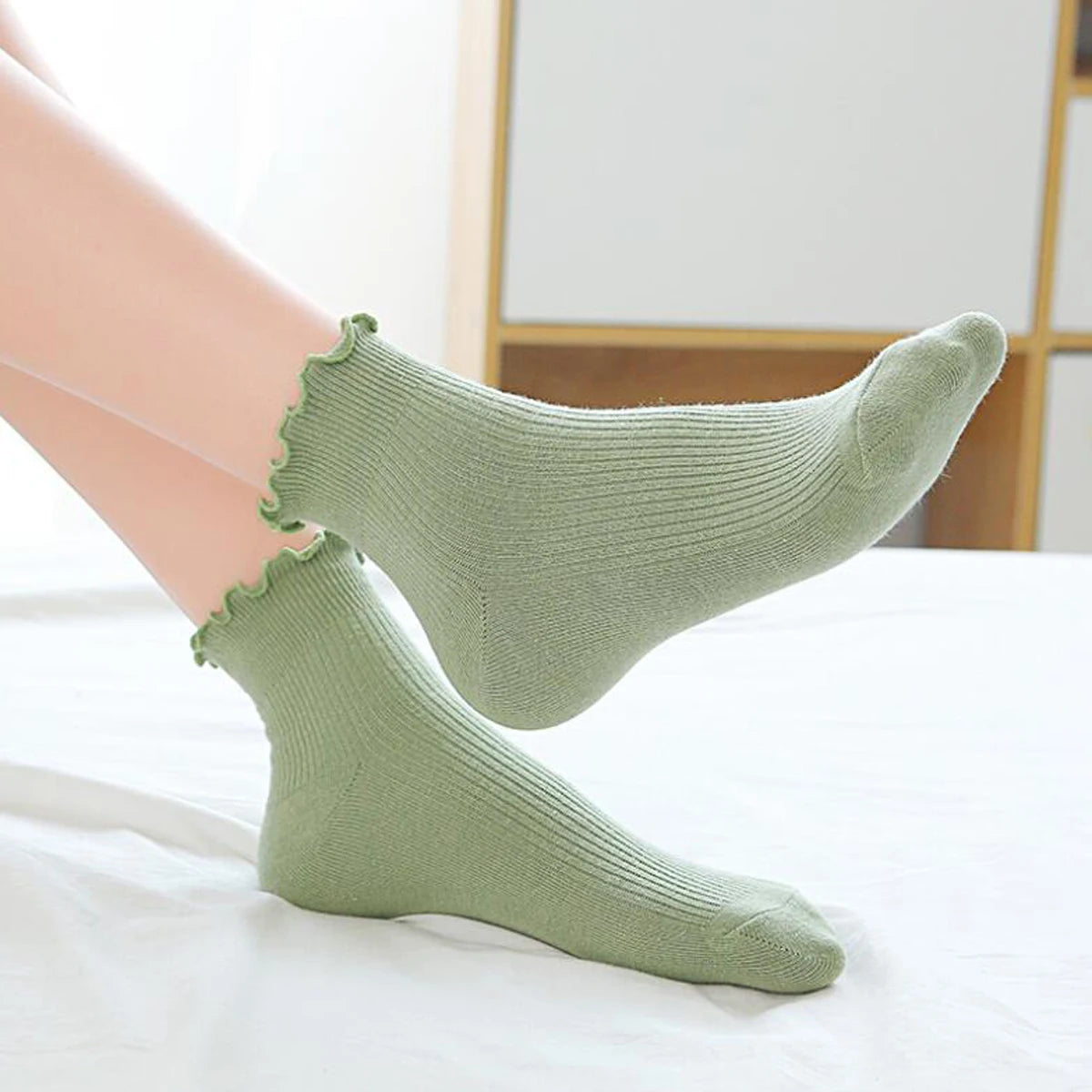 Kit 5 Pares de Meias Conforto Algodão - Conforto Feminino